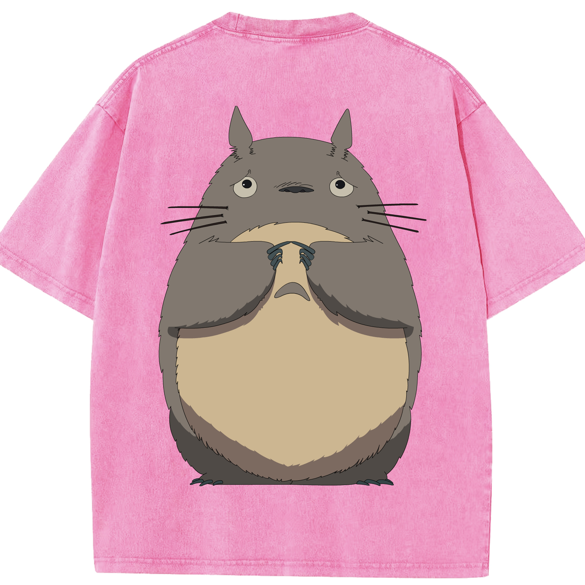 （画像用） となりのトトロ 草壁メイ 草壁サツキ My Neighbor Totoro Satsuki Kusakabe Mei Kusakabe 綿100% ヴィンテージ風 半袖Tシャツ（背面プリント）
